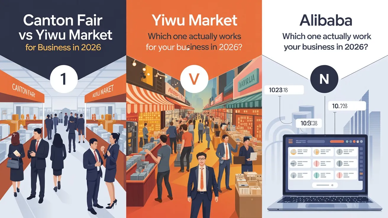 Canton Fair vs Yiwu vs Alibaba 2026: Best Sourcing?